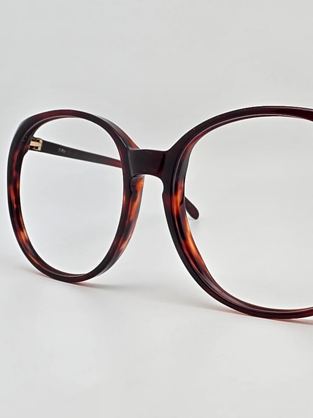 Marchon Preppy 1013 E7 Dark Tortoise Oversized Eyeglasses Frame Japan 62-19-140